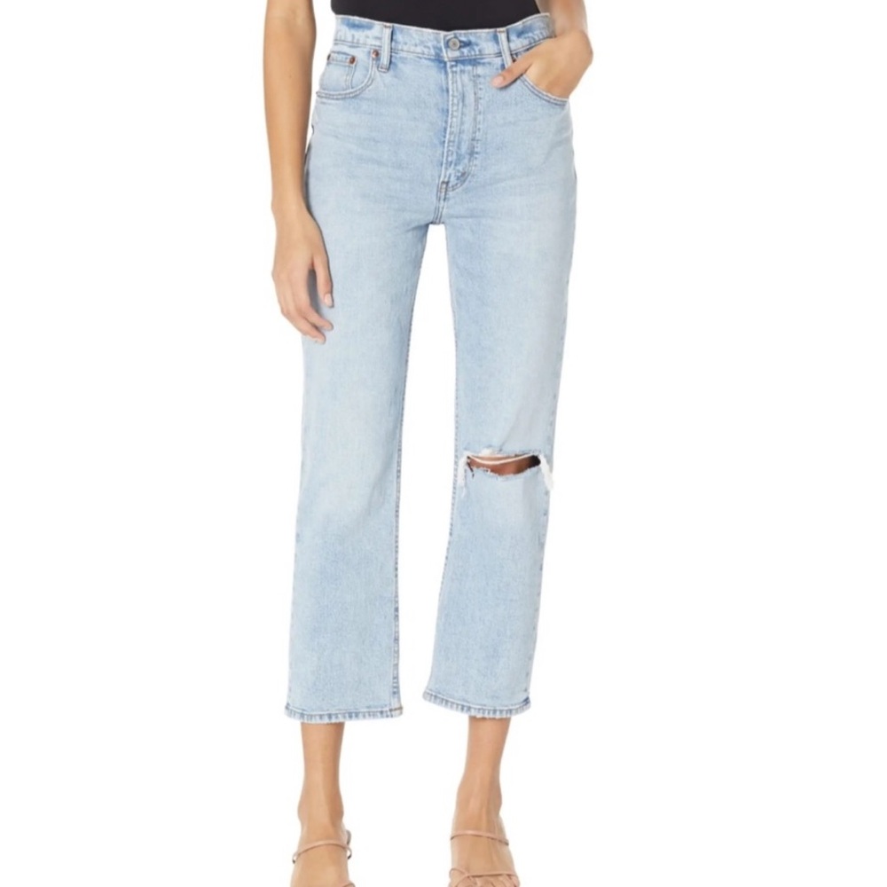 Abercrombie & Fitch Ultra High Rise Ankle Straight Jeans 28/6 LONG
